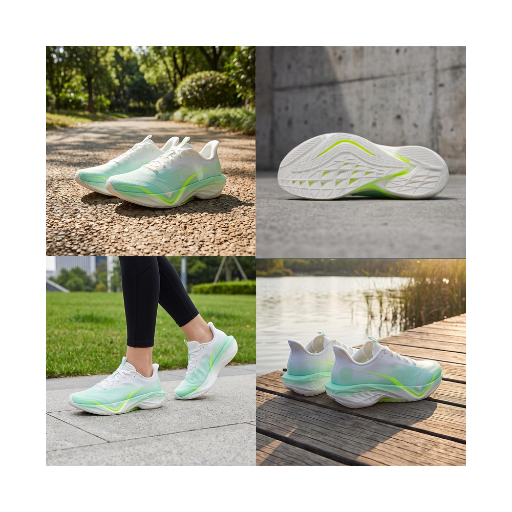 Hoka Mach 6 'White / Light Green / Yellow' Женские