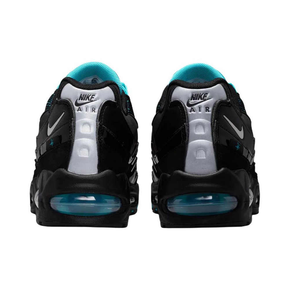 Nike Air Max 95 'Black / Gamma Blue / Metallic Silver / Chrome' Мужские