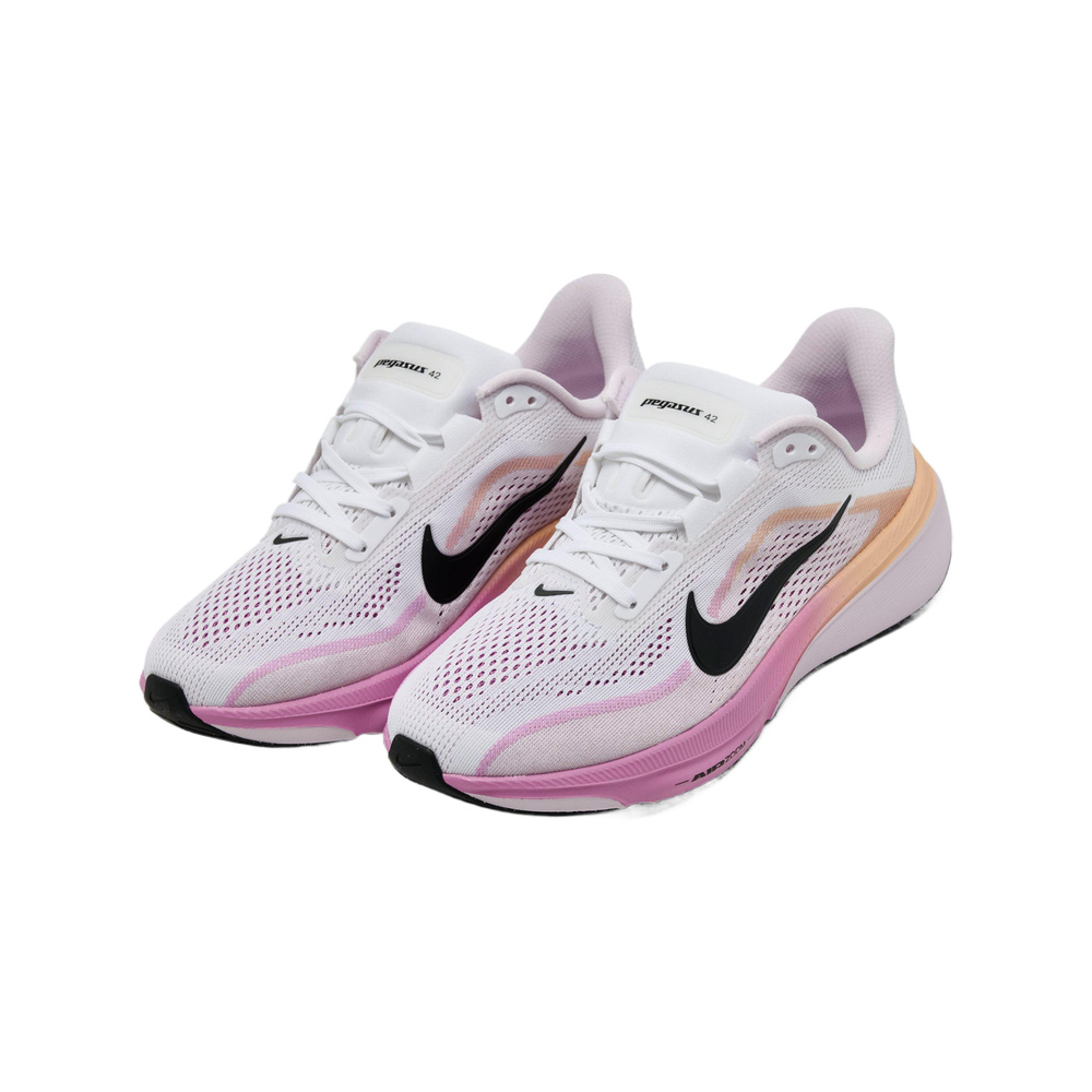 Nike Pegasus 42 'White / Bleached Lilac / Sunset Haze / Black' Детские