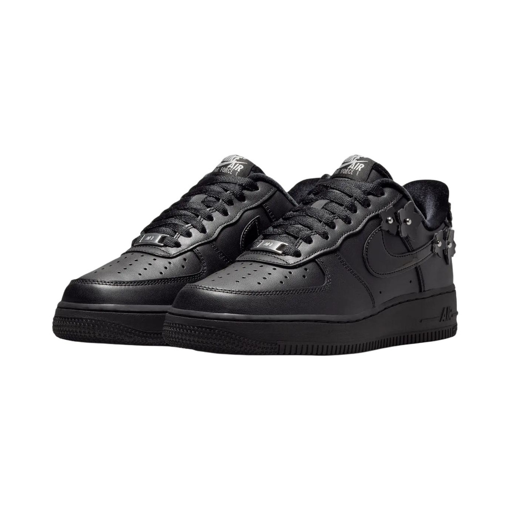Nike Air Force 1 'Black / Off Noir / Metallic Silver / Black' Женские