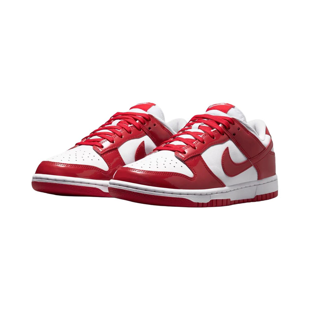 Nike Dunk 'White / Metallic Silver / University Red' Женские