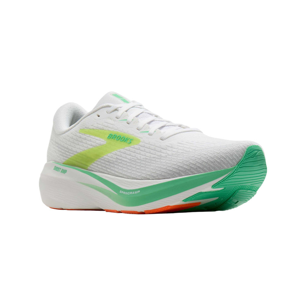 Brooks Ghost 'White / Paradise Green' Мужские
