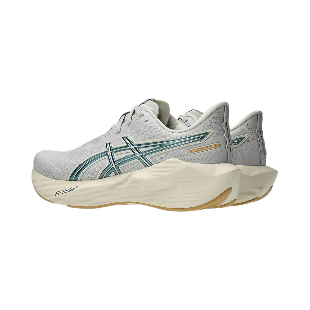 ASICS Novablast 6 'Cloud Grey / Blue / Green' Мужские