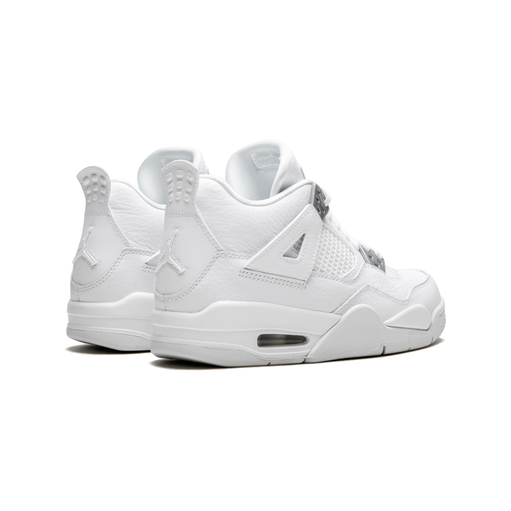 Air Jordan 4 'White / Light Smoke Grey / Fire Red' Женские