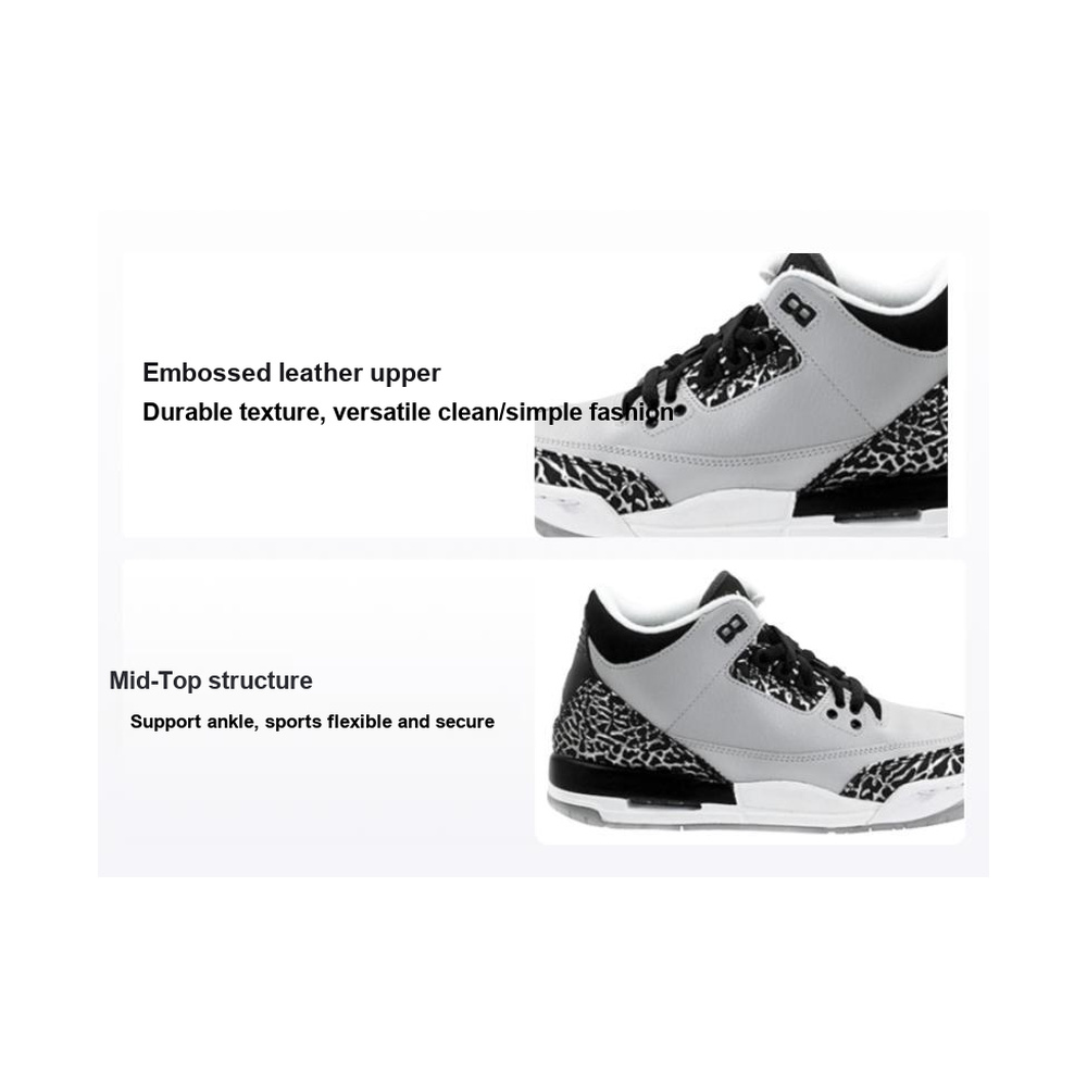Air Jordan 3 'Black / Dark Smoke Grey' Мужские