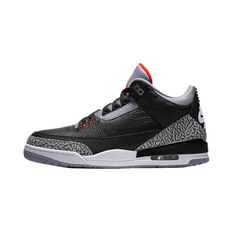 Air Jordan 3 'Black / Smoke Grey / Dark Smoke Grey' Мужские