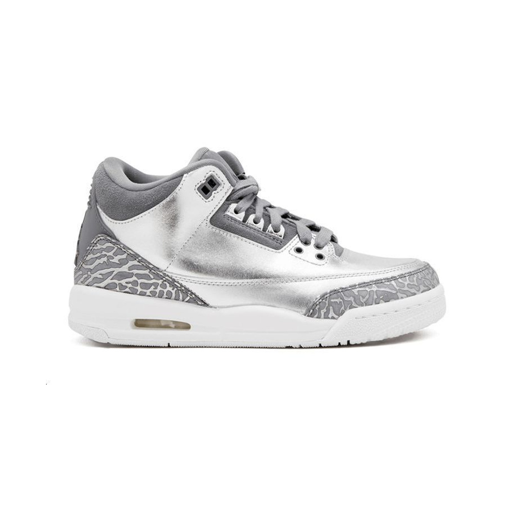 Air Jordan 3 'Pure Platinum / White' Мужские