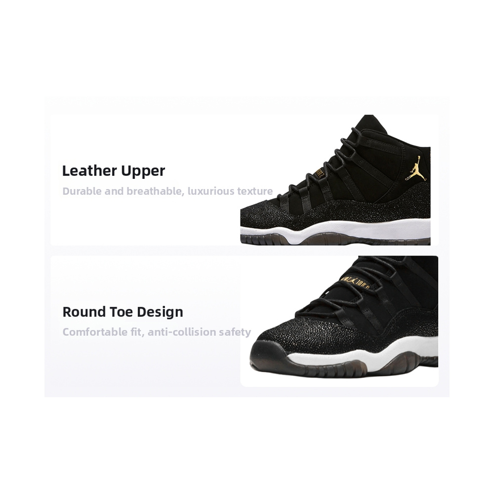 Air Jordan 11 'Black / Smoke Grey / Sunset Pulse / Metallic Silver' Унисекс