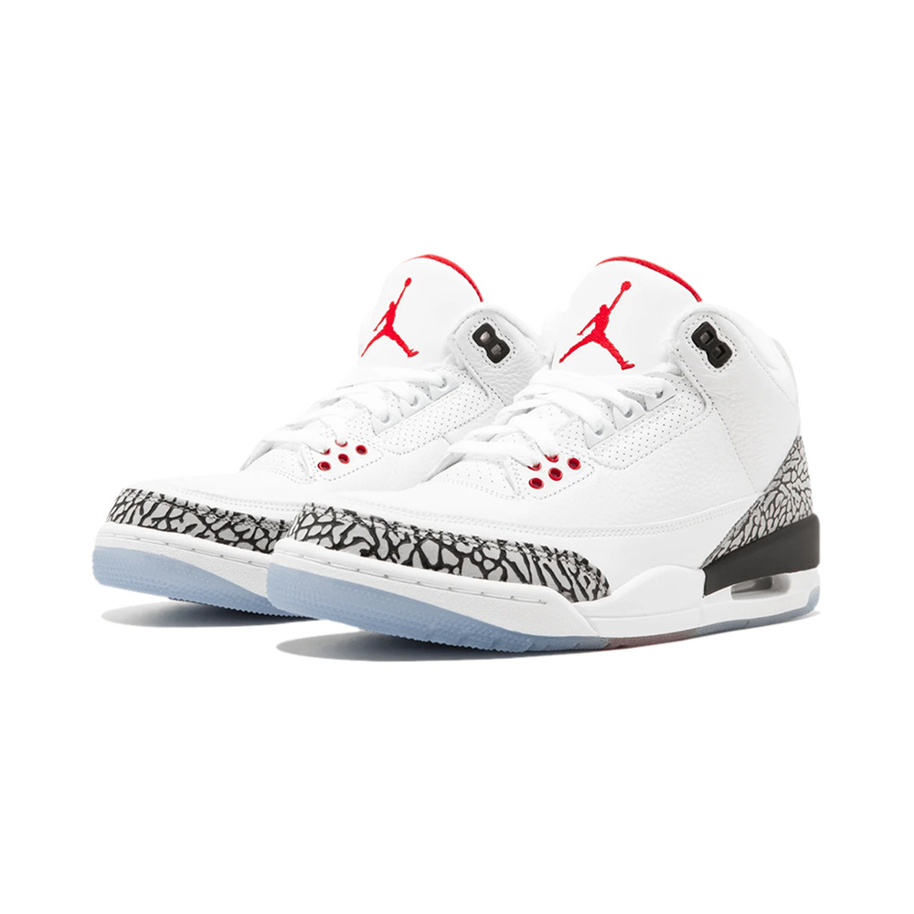 Air Jordan 3 'White / Gum Light Brown / Black / Hydrogen Blue' Мужские