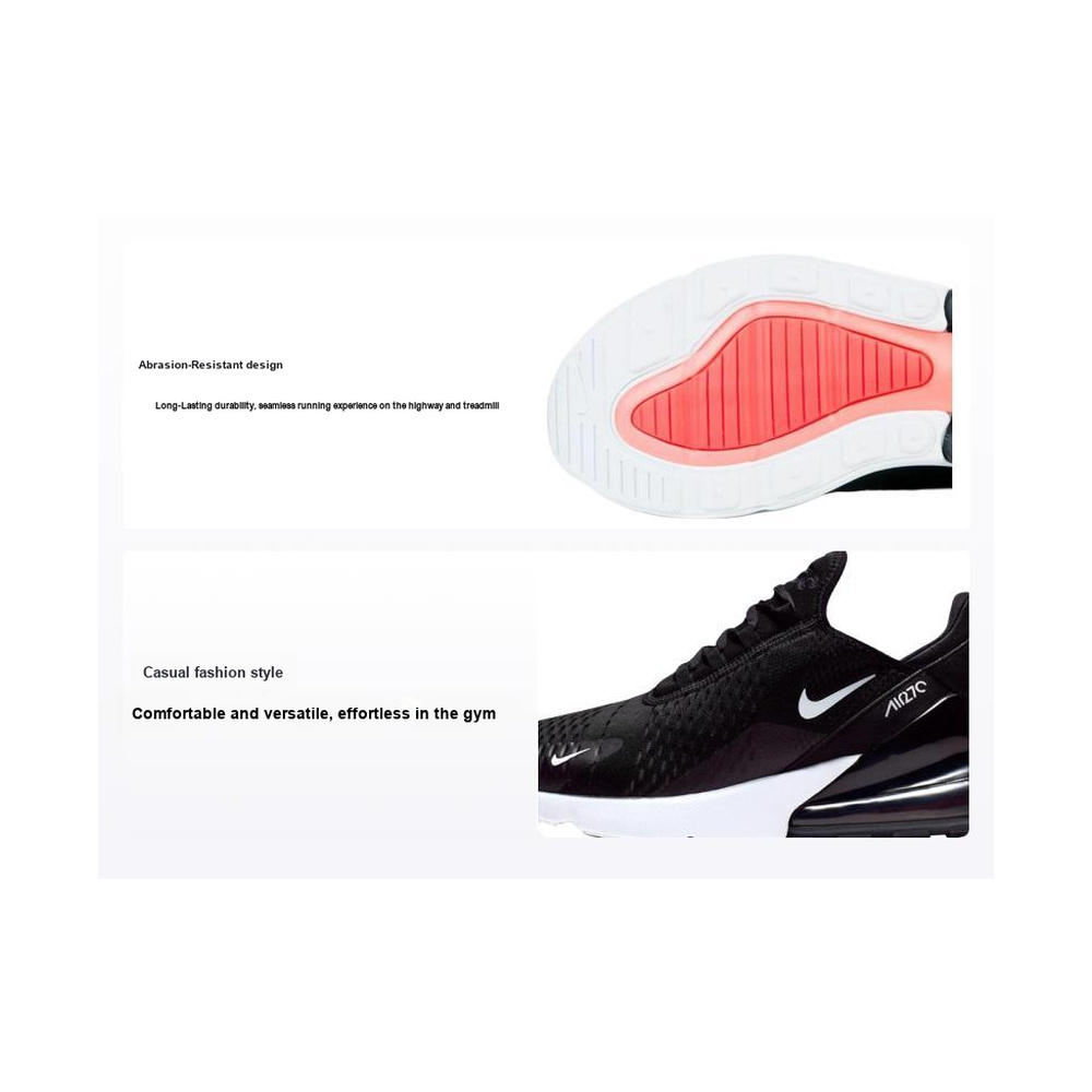 Nike Air Max 270 'Black / White / Solar Red / Anthracite' Мужские