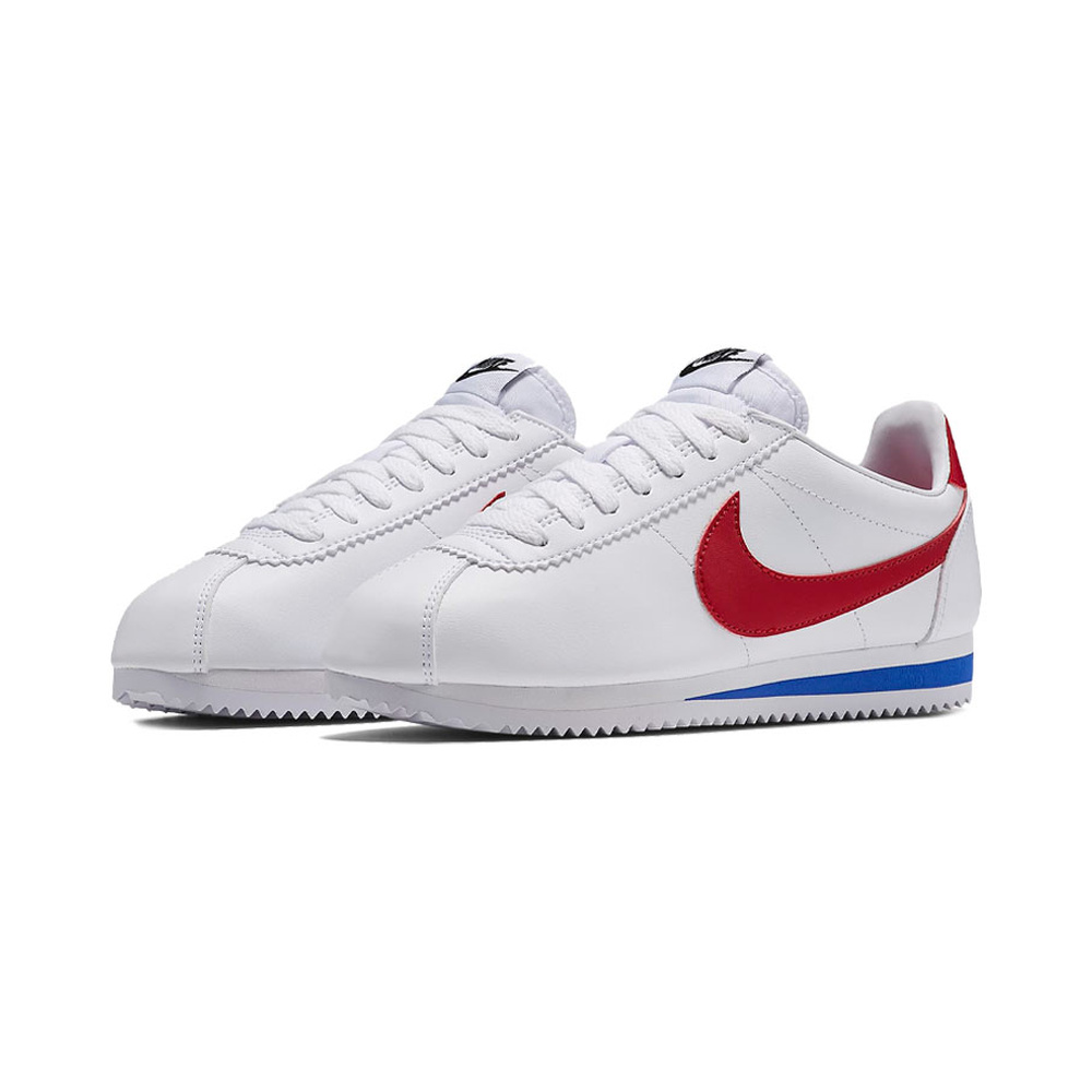 Nike Cortez 'White / Black / Bleached Lilac / Metallic Silver' Женские
