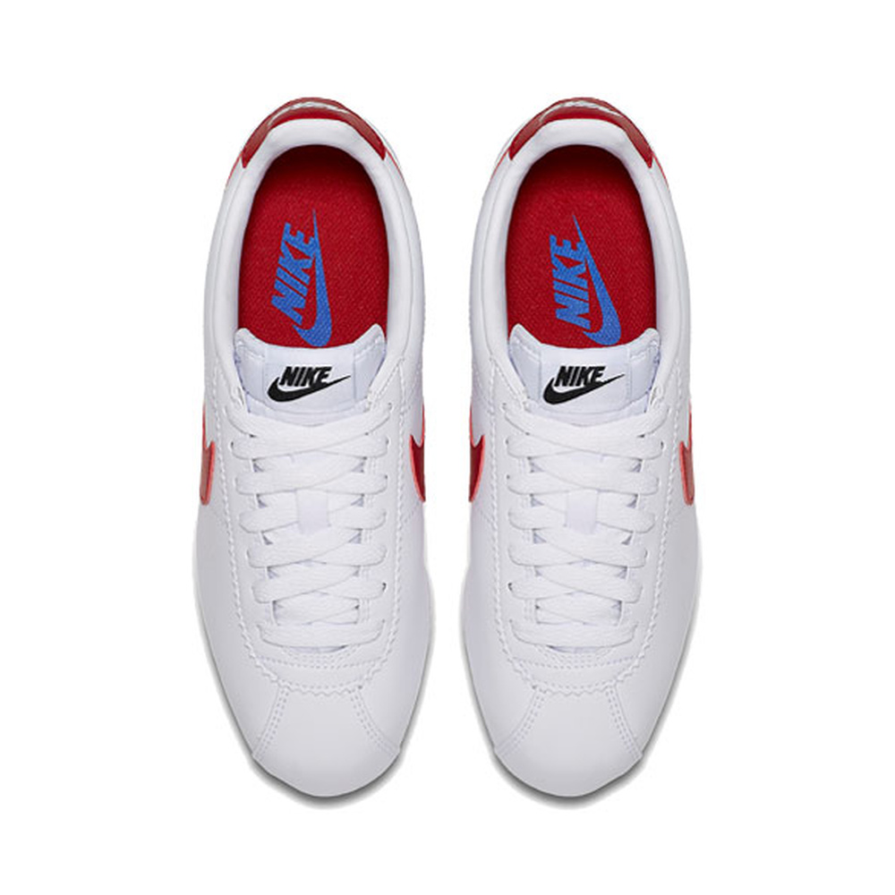 Nike Cortez 'White / Black / Bleached Lilac / Metallic Silver' Женские