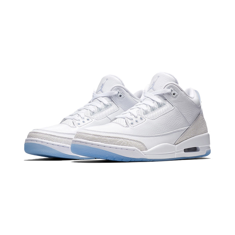 Air Jordan 3 'White / Football Grey / Barely Green / Midnight Navy' Мужские