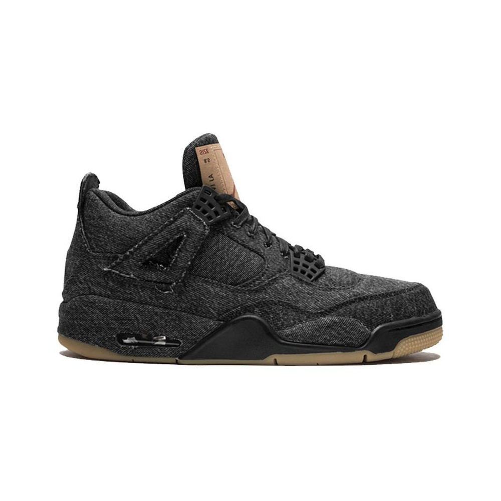 Air Jordan 4 'Black / Safety Orange / Gum Light Brown / Sail' Мужские