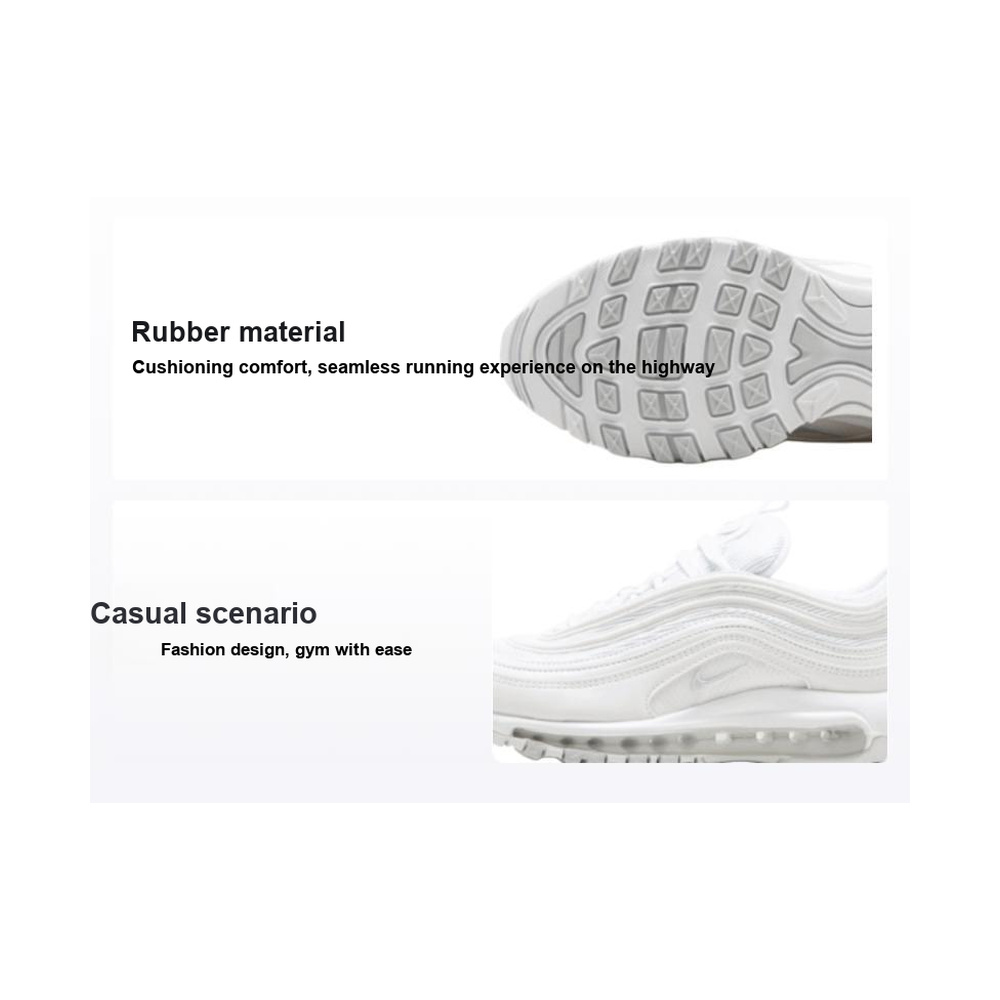 Nike Air Max 97 'Dark Grey Heather / Light Smoke Grey / White' Женские