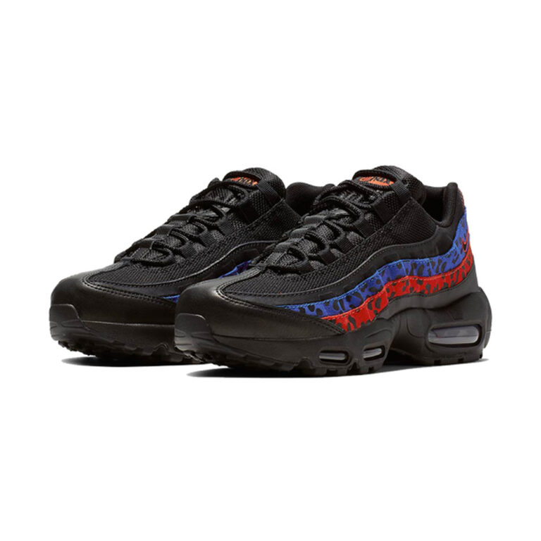 Nike Air Max 95 'Black / Hyper Crimson / White / Chrome' Женские