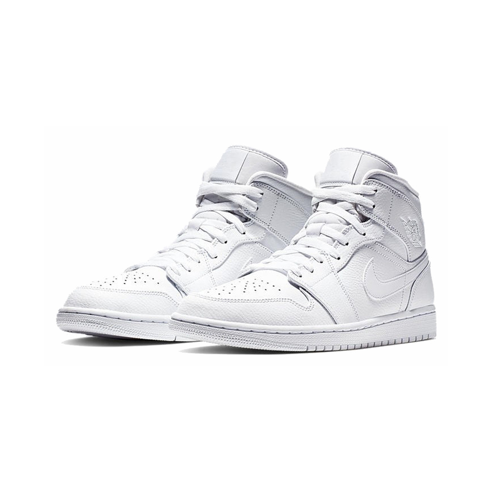 Air Jordan 1 Mid 'Medium Grey / Blue Tint / White' Мужские