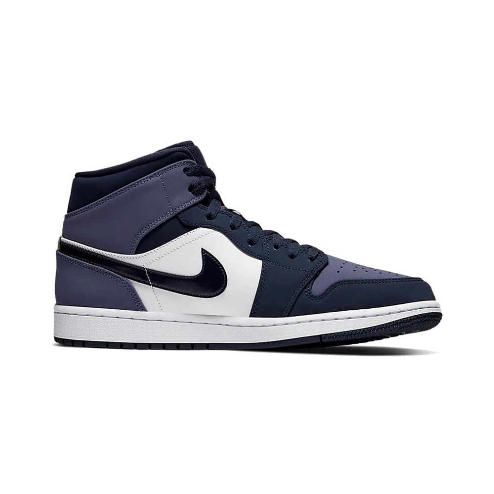 Air Jordan 1 Mid 'Old Royal / White / Metallic Silver / Black' Мужские