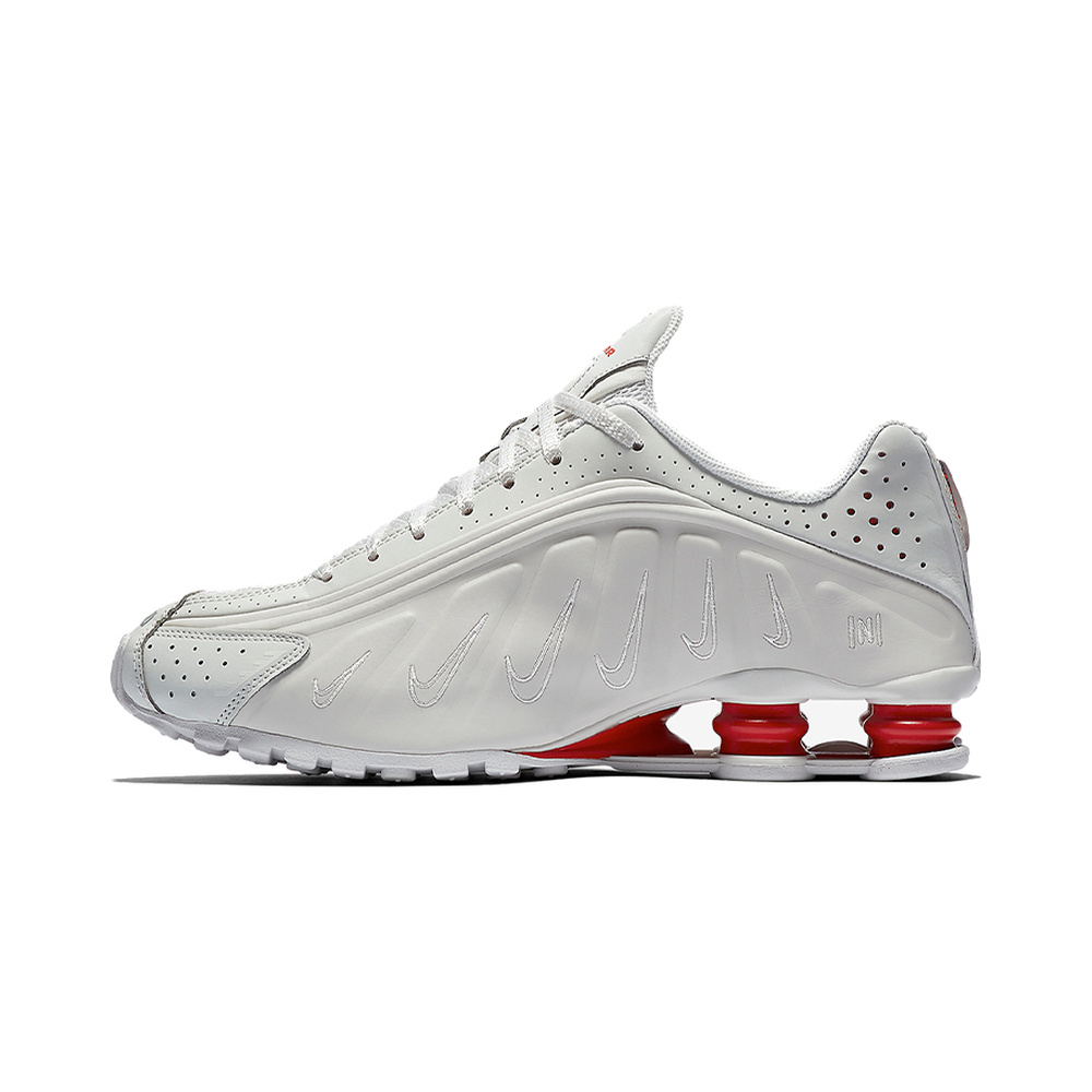 Nike Shox R4 'Light Smoke Grey / Photon Dust / Hyper Crimson / Chrome' Мужские