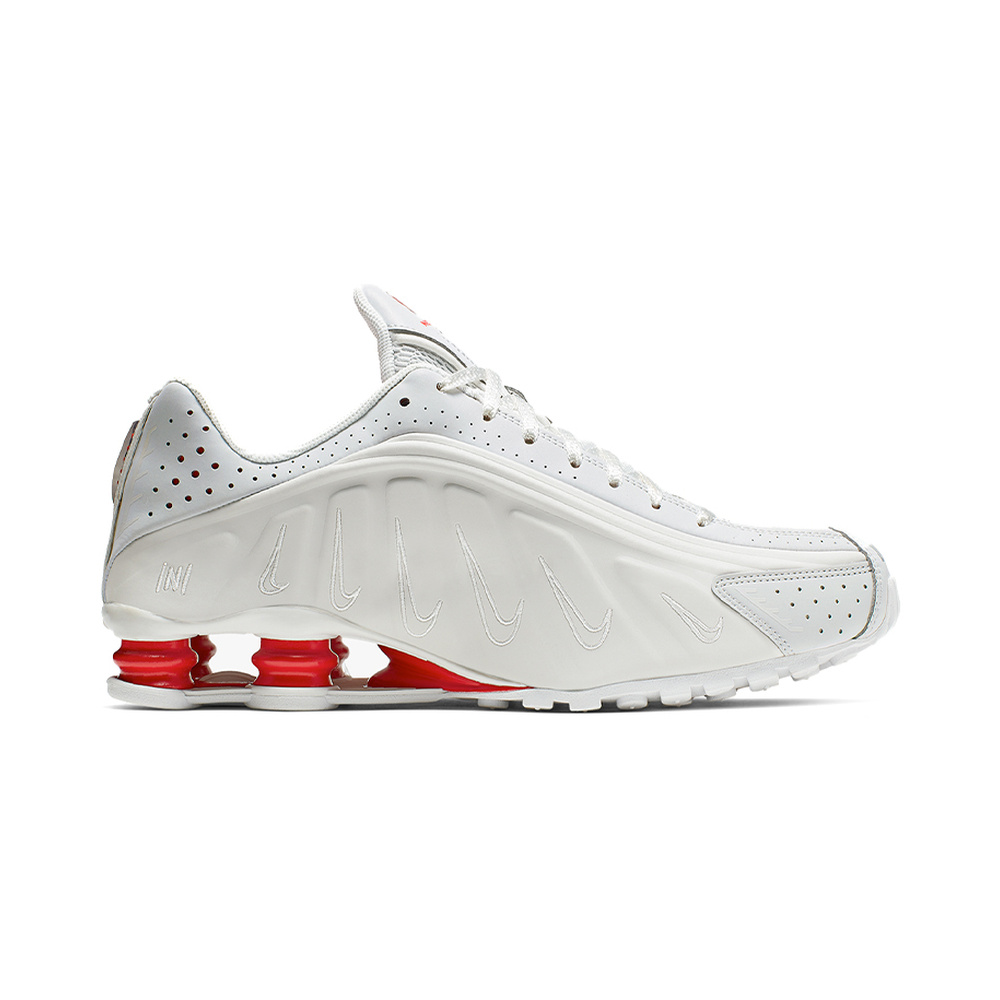 Nike Shox R4 'Light Smoke Grey / Photon Dust / Hyper Crimson / Chrome' Мужские