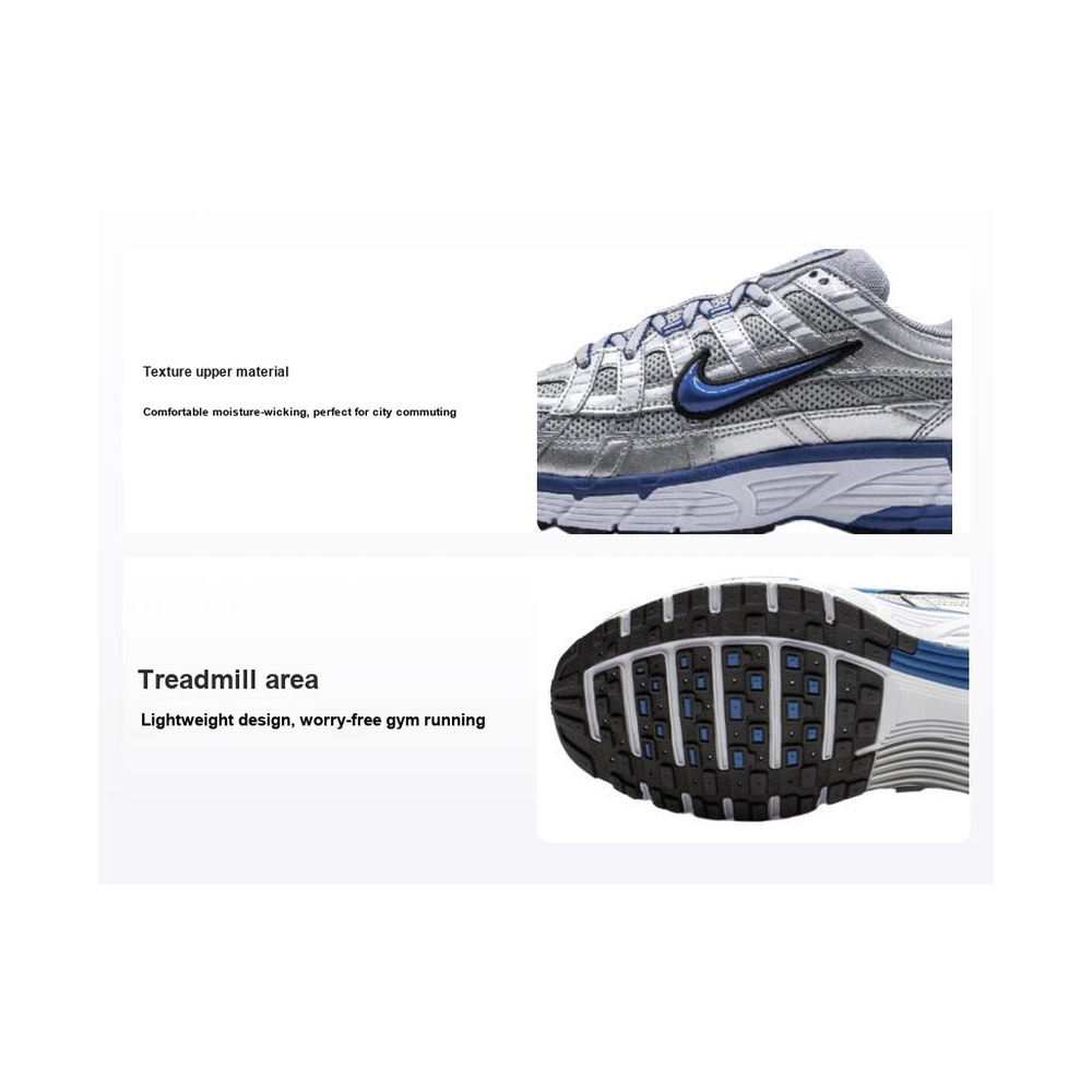 Nike P-6000 'White / Black / Metallic Silver' Женские