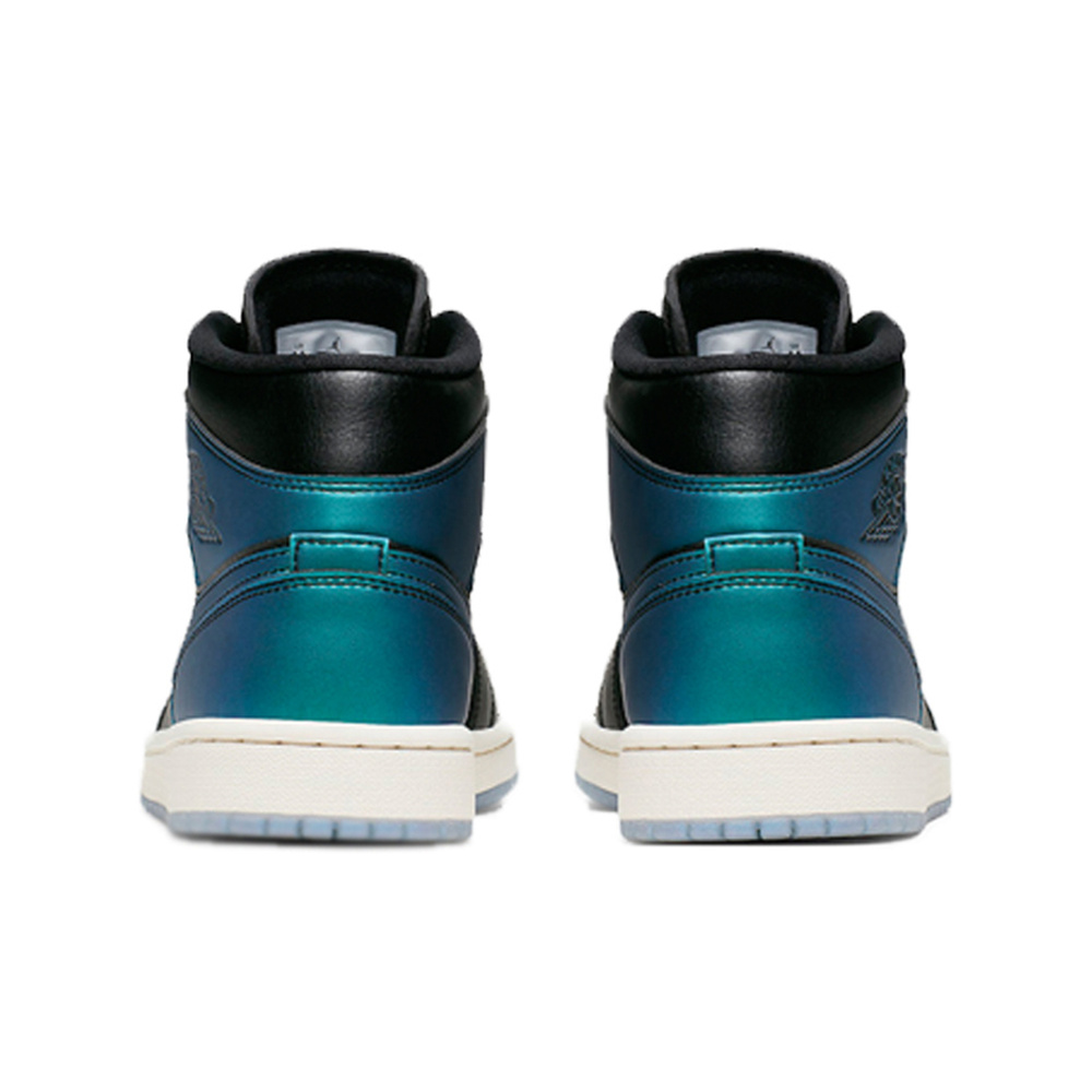 Air Jordan 1 Mid 'Black / Peony / Black' Женские