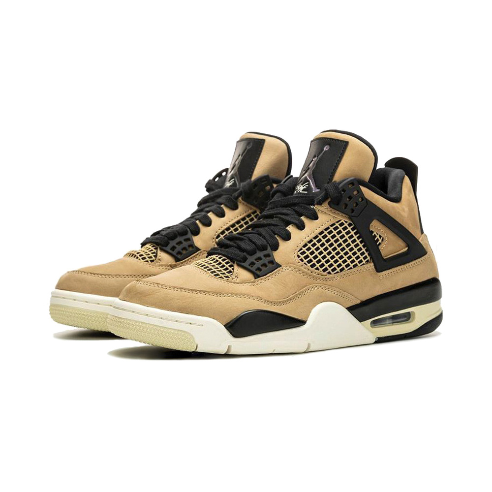 Air Jordan 4 'Black / Gum Medium Brown / White' Женские