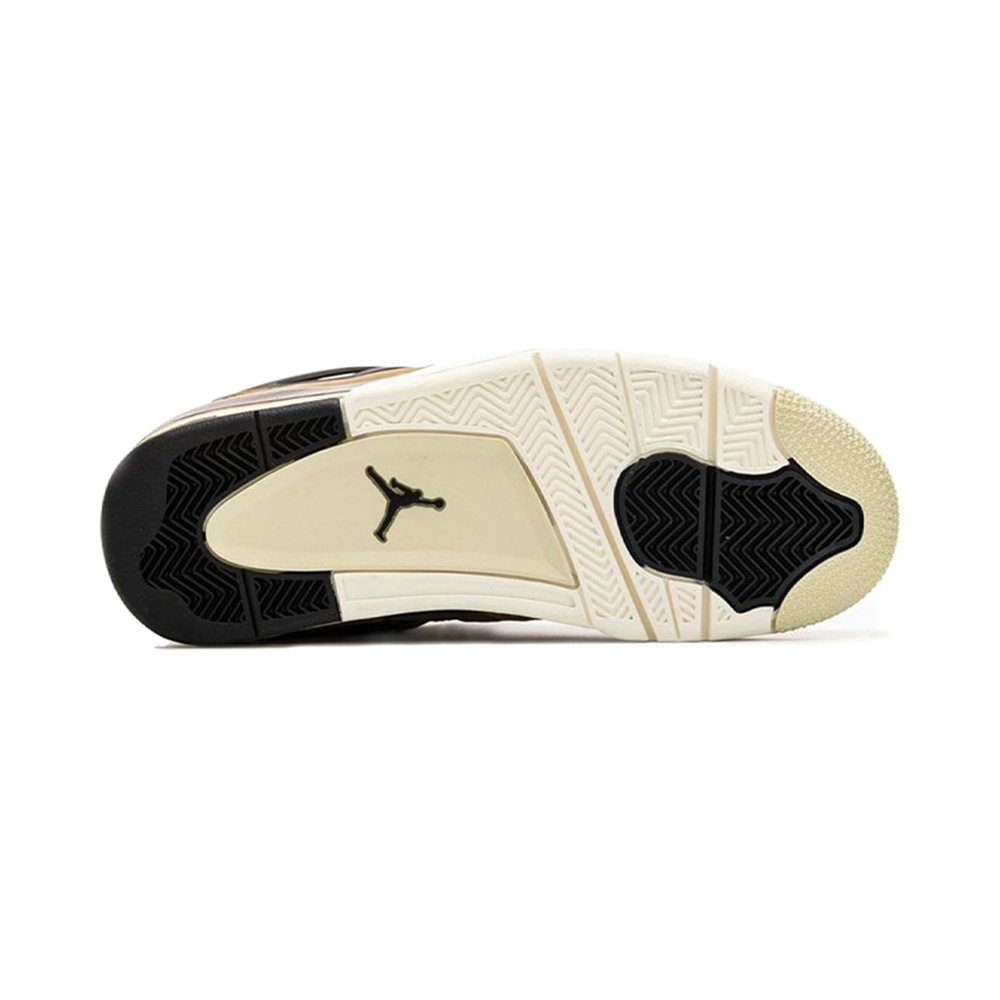 Air Jordan 4 'Black / Gum Medium Brown / White' Женские