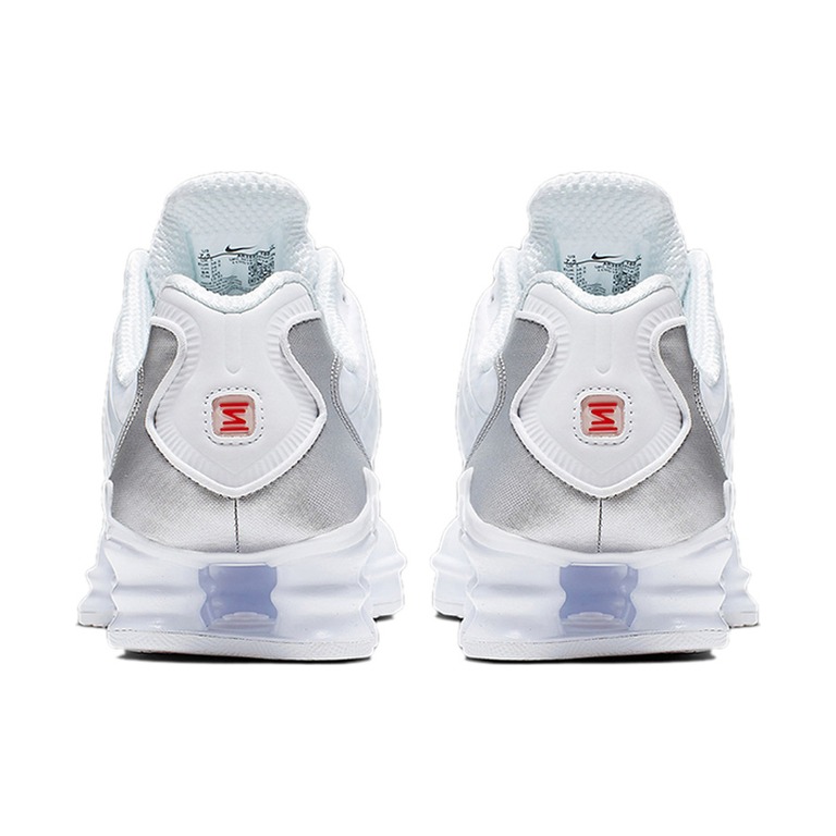 Nike Shox TL Series 'White / Metallic Silver / Max Orange / White' Женские