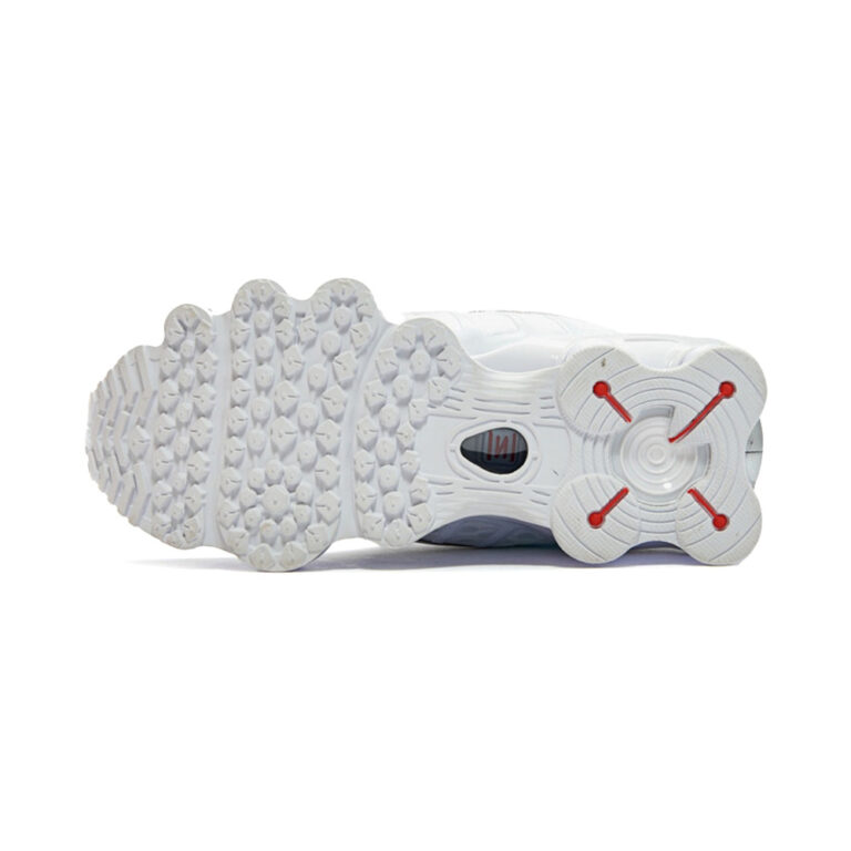 Nike Shox TL Series 'White / Metallic Silver / Max Orange / White' Женские