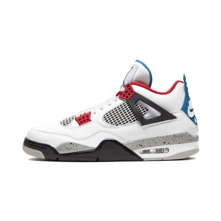 Air Jordan 4 'White / Blue Tint / Pure Platinum / Chrome' Мужские