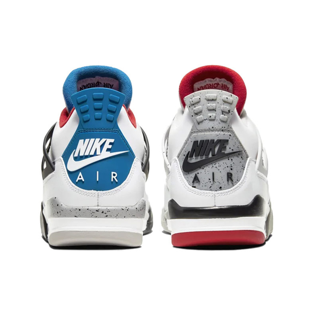 Air Jordan 4 'White / Blue Tint / Pure Platinum / Chrome' Мужские