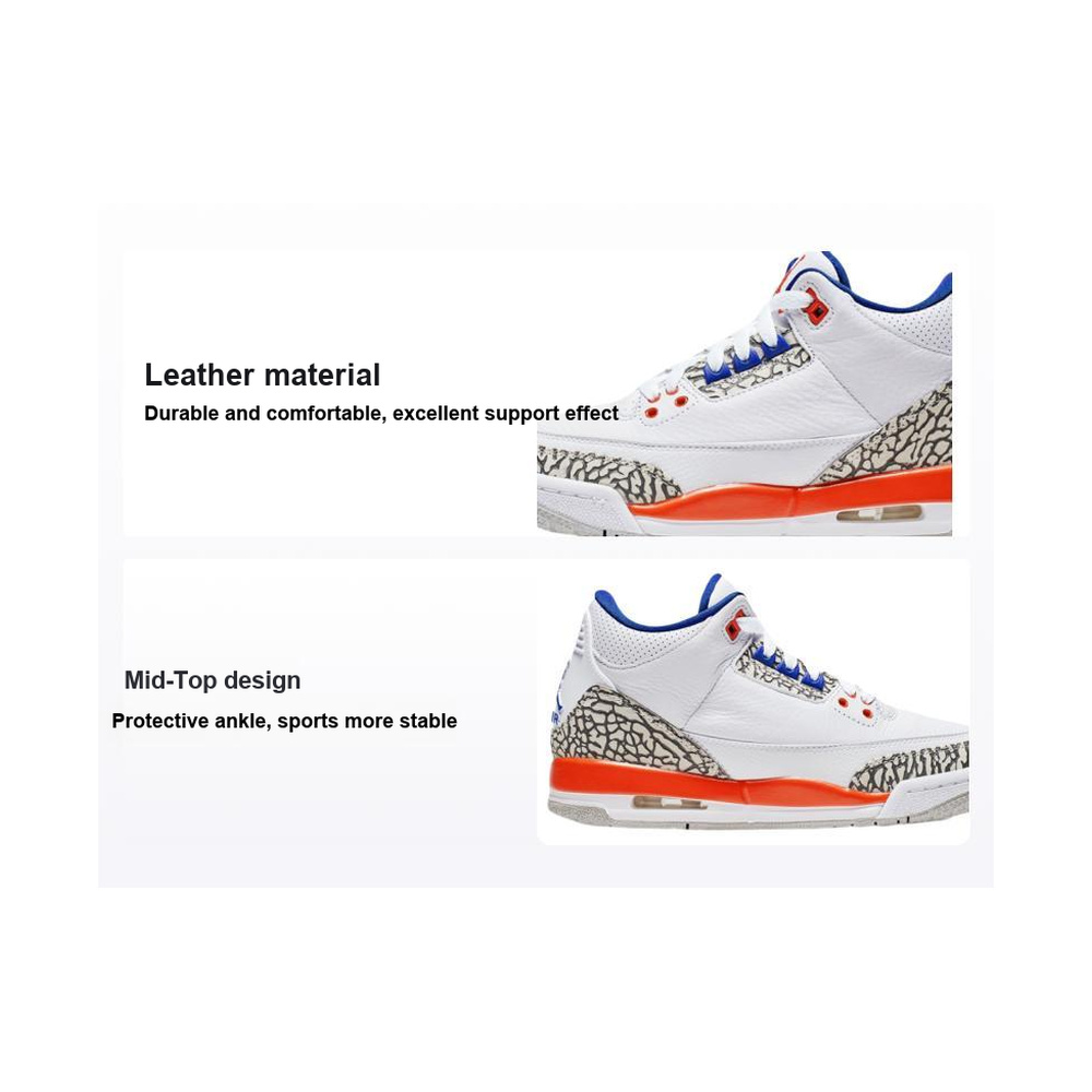 Air Jordan 3 'White / Vast Grey' Мужские