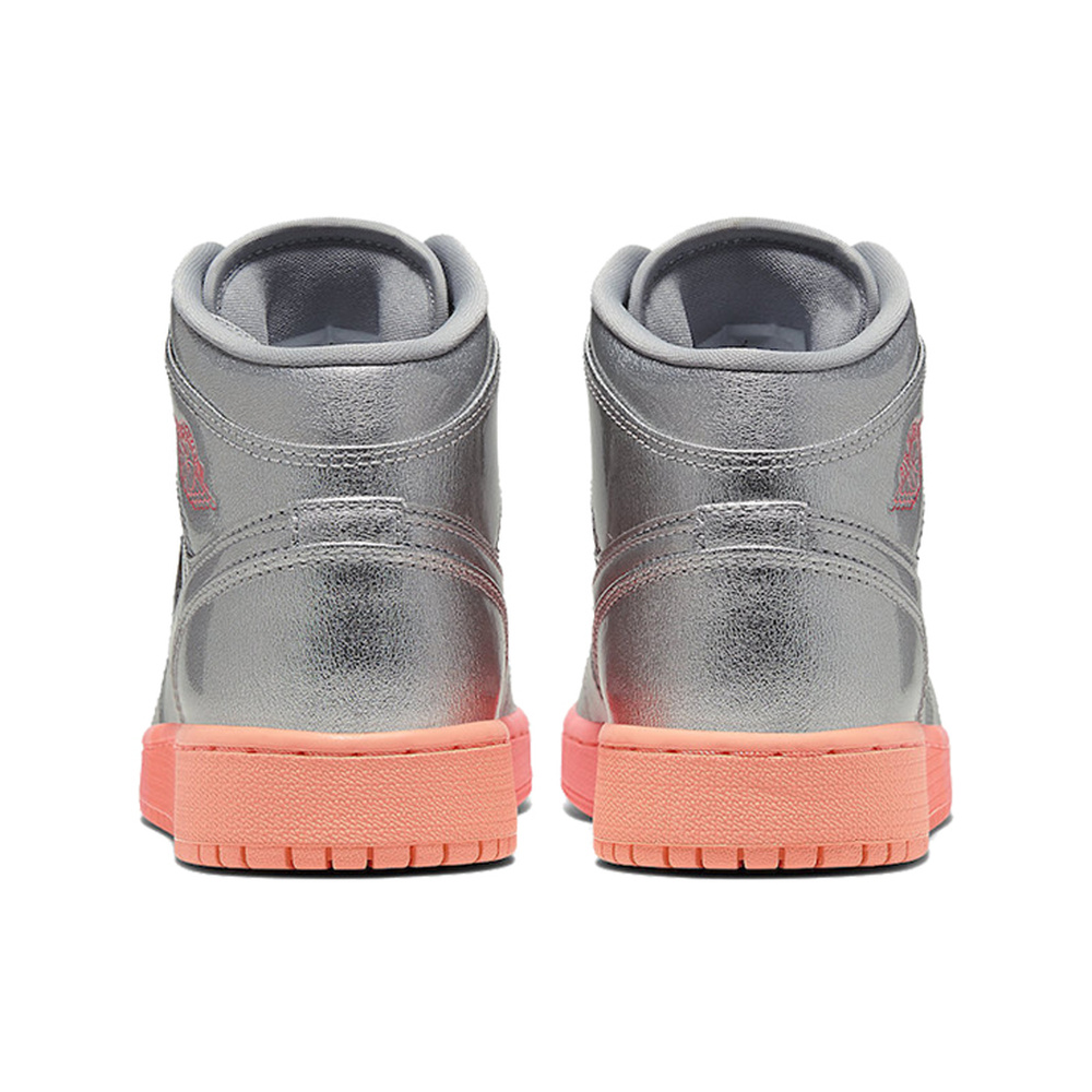 Air Jordan 1 Mid 'Pure Platinum / White' Женские