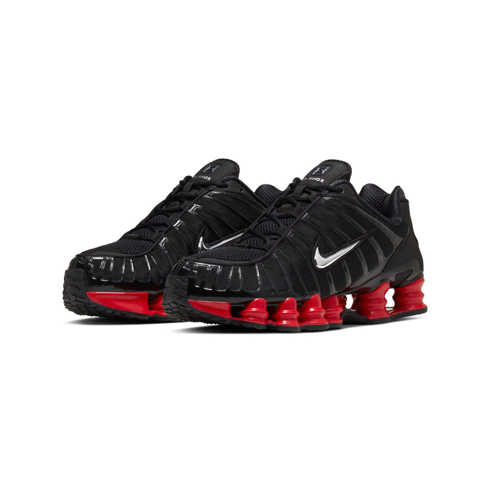 Nike Shox TL 'Black / Hyper Crimson / White / Chrome' Мужские