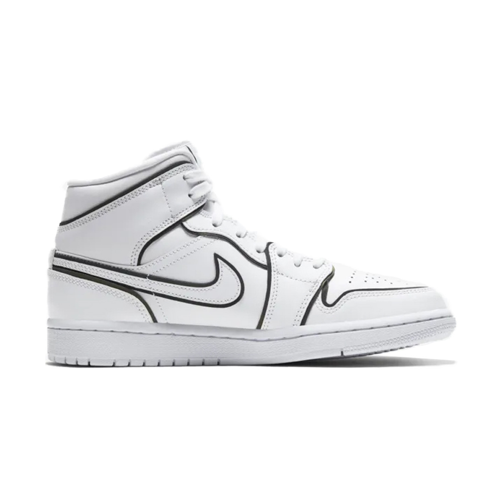 Air Jordan 1 Mid 'Summit White / Black / White' Женские