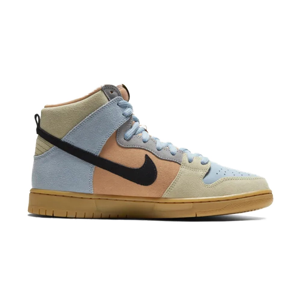 Nike Dunk High 'Tarp Green / Light Orewood Brown / Black / Metallic Dark Grey' Мужские
