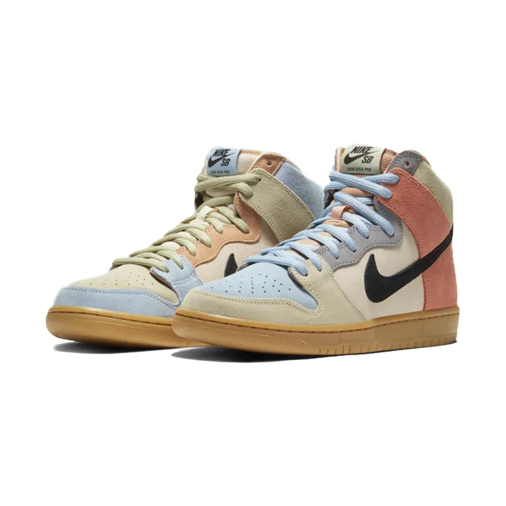 Nike Dunk High 'Tarp Green / Light Orewood Brown / Black / Metallic Dark Grey' Мужские