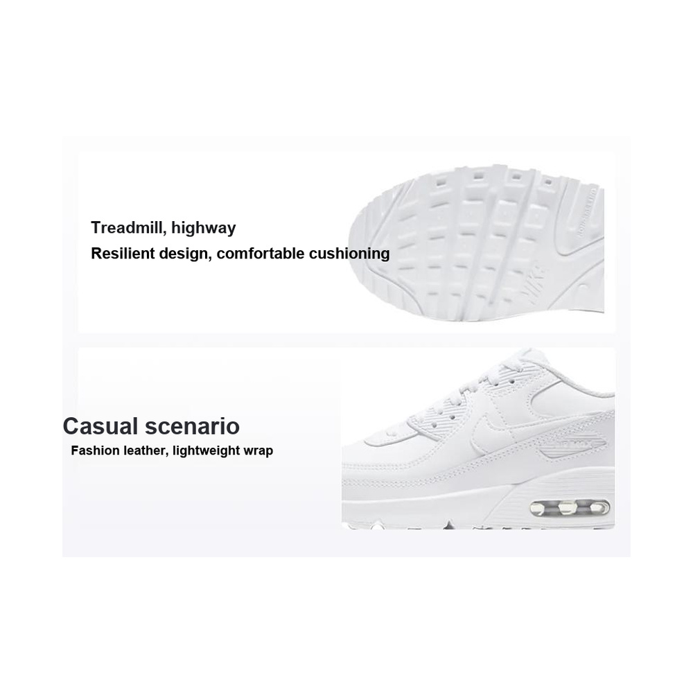 Nike Air Max 90 'White / Metallic Silver / White' Мужские