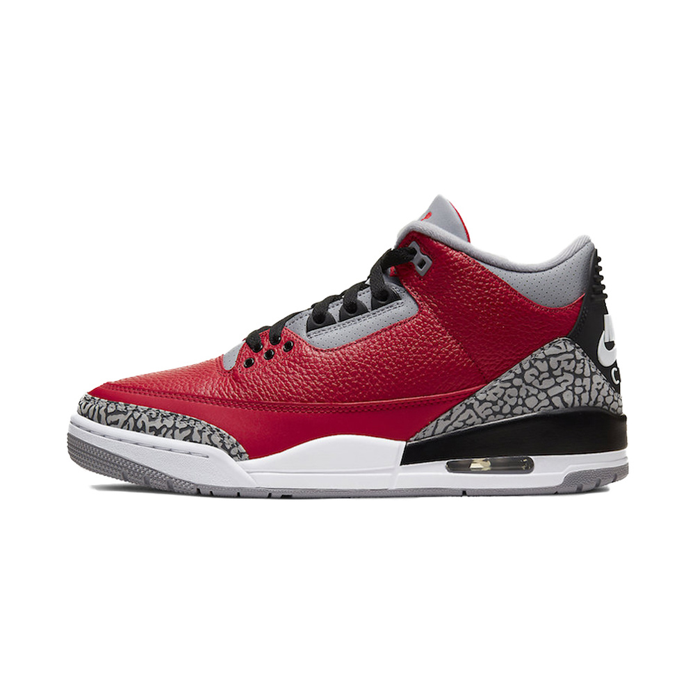 Air Jordan 3 'Fossil / Burgundy Crush / Metallic Silver' Мужские