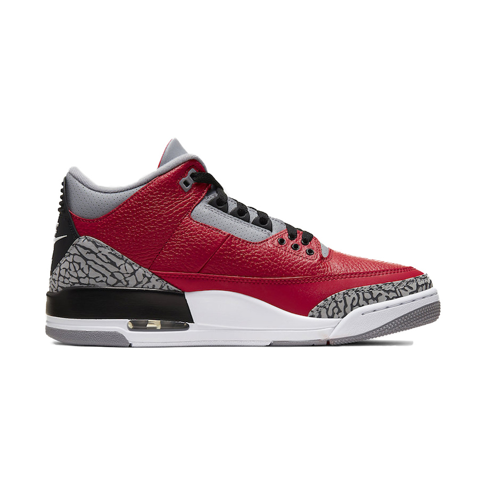 Air Jordan 3 'Fossil / Burgundy Crush / Metallic Silver' Мужские
