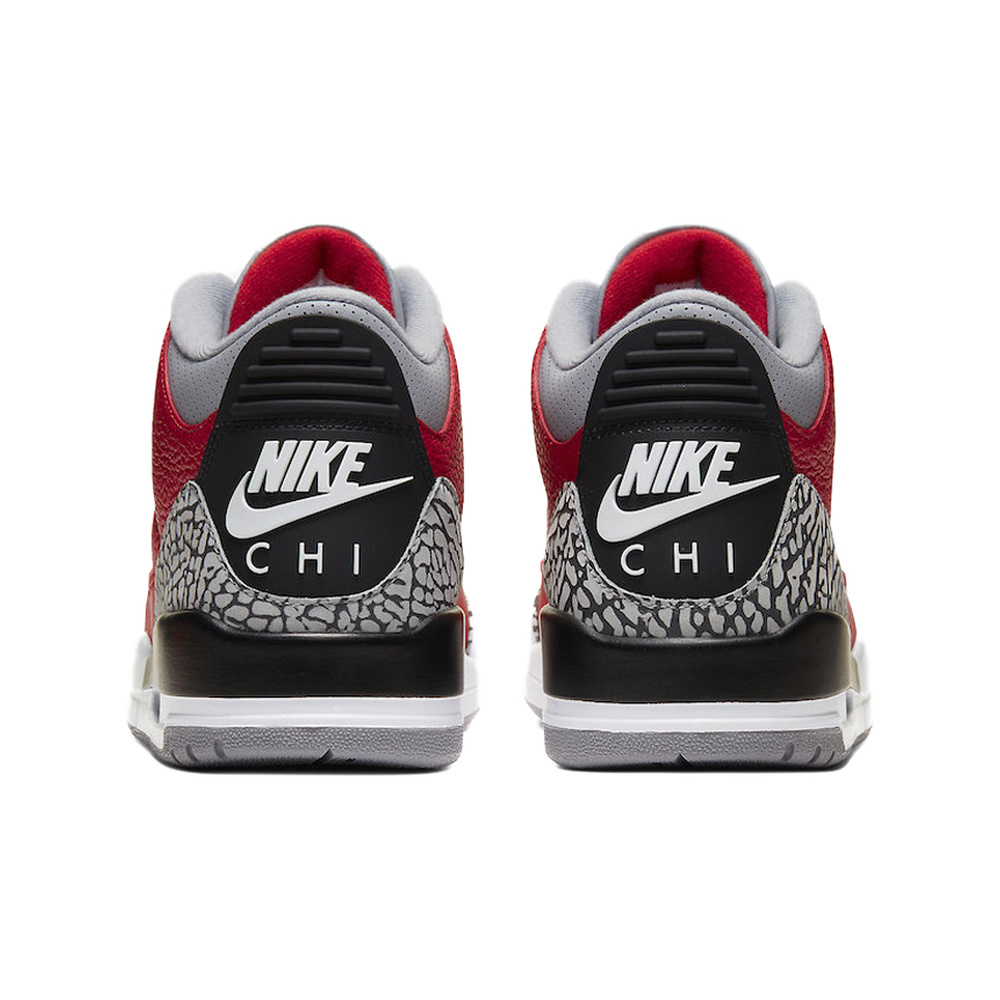 Air Jordan 3 'Fossil / Burgundy Crush / Metallic Silver' Мужские