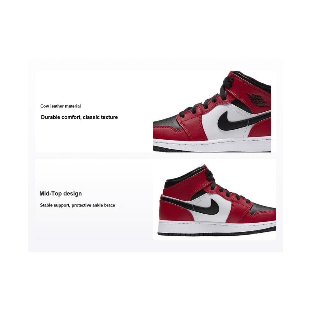 Air Jordan 1 'Black / Gym Red / Black' Унисекс