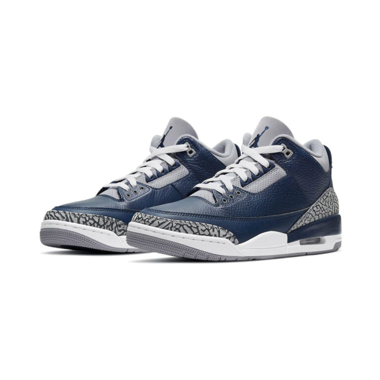 Air Jordan 3 'Coast / College Navy / White' Мужские