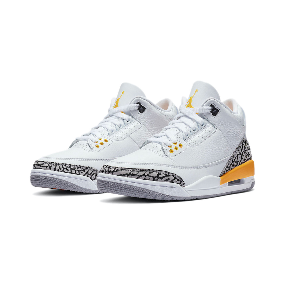 Air Jordan 3 'White / Metallic Silver / Midnight Navy / Hydrogen Blue' Женские