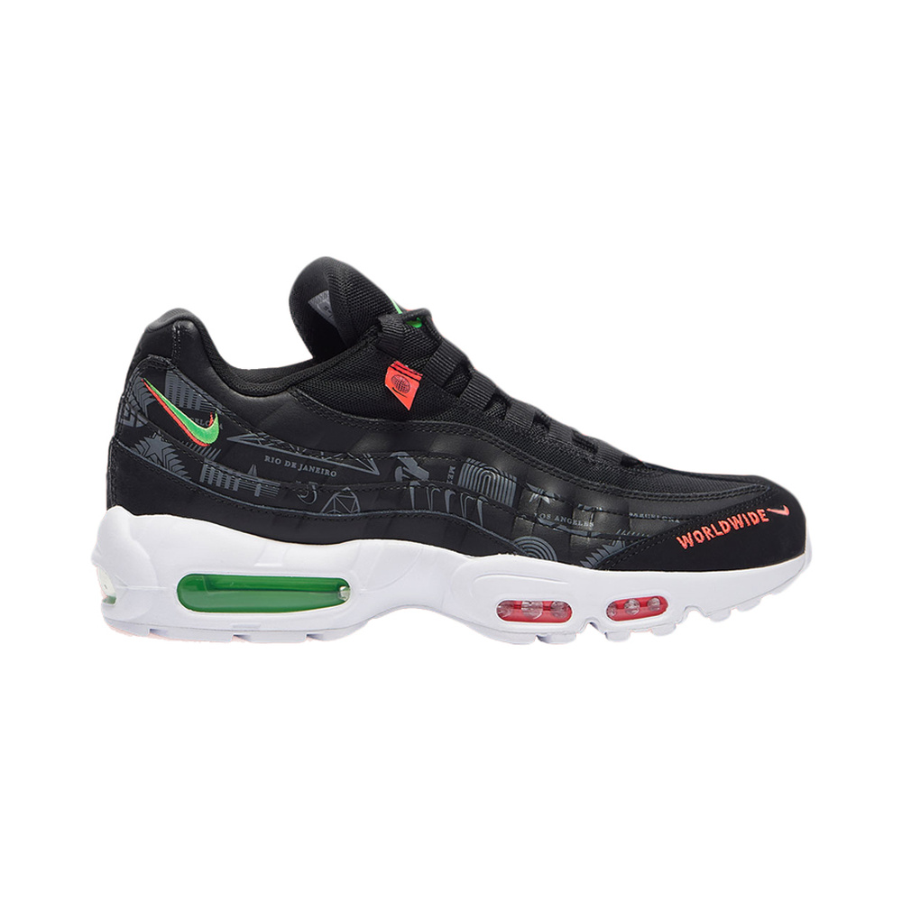 Nike Air Max 95 'Black / Hyper Crimson / White / Chrome' Мужские
