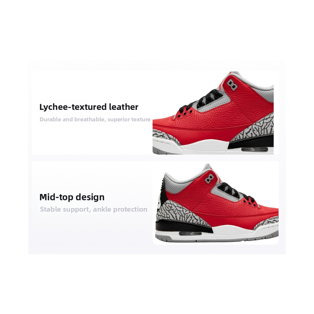 Air Jordan 3 'Metallic Silver / Wolf Grey / Anthracite / Summit White' Мужские