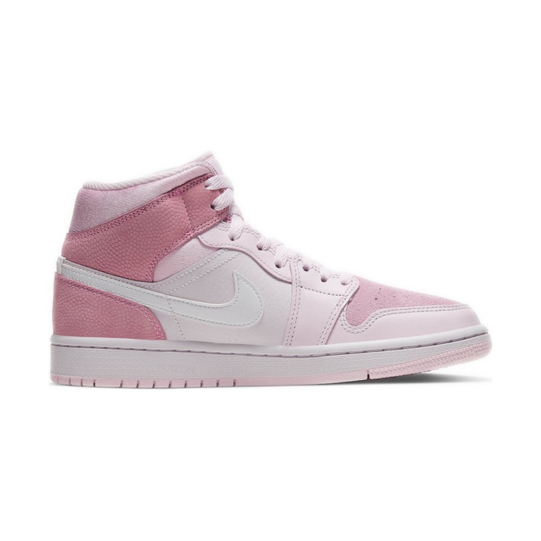 Air Jordan 1 Mid 'White / Grain / Metallic Gold Grain / Black' Женские