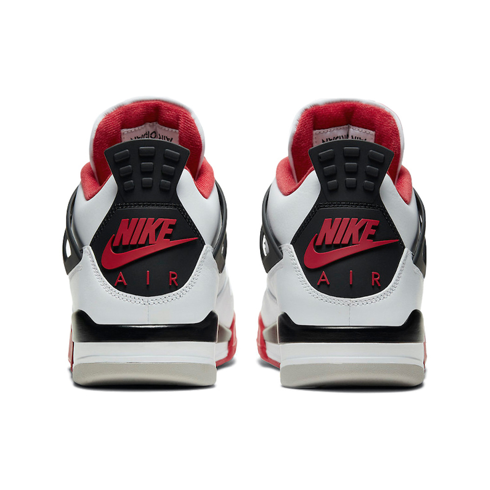 Air Jordan 4 'White / Metallic Silver / University Red' Мужские