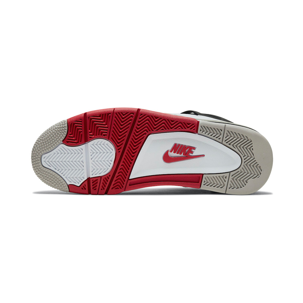Air Jordan 4 'White / Metallic Silver / University Red' Мужские